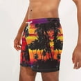 thumbnail image 6 of Virmaxy Tropical Floral Beach Shorts for Men Breathable Hawaiian Print Swimwear with Elastic Waist Drawstring Summer Shorts for Island Getaways Multicolor-46 XXXL, 6 of 6