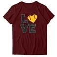 thumbnail image 2 of Fiudx Ofertas y Liquidaciones Blusa de Manga Corta con Estampado de Moda para Mujer, Divertida Camiseta con Cuello Redondo, 2 of 3