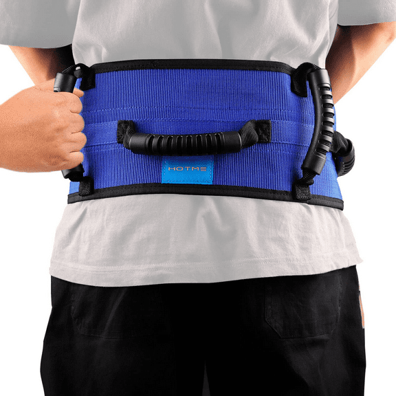 Safty Gaitbelt with Multi Handles Assist Ambulation Transfer Belt for Elderly, Patient, Occupational Physical Therapy