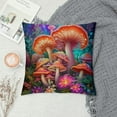 thumbnail image 2 of JEUXUS Hot Pink Preppy Mushrooms Flowers Nature Farmhouse Throw Pillow Covers,Home Bedroom Living Room Decor Pillow Case,Teen Girls Women Cowgirls Mushroom Lovers Gifts,Pillowcase, 2 of 5
