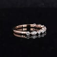 thumbnail image 3 of 1CT Marquise & Round Cut Lab Created Diamond Wedding Band RIng 14k Rose Gold Plated Sterling Silver, 3 of 3