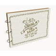 thumbnail image 7 of Darling Souvenir Personalized Engraved Laser Cut Wedding Guest Book Wooden Cover Sign-in Book Registry Guestbook Scrapbook-KV, 7 of 7