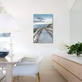thumbnail image 5 of HFDF Beachside Wooden Path Wall Art: Bridge Boardwalk Stair Graphic Art on Wrapped Canvas for Wall Decor 16x24inch Framed, 5 of 7