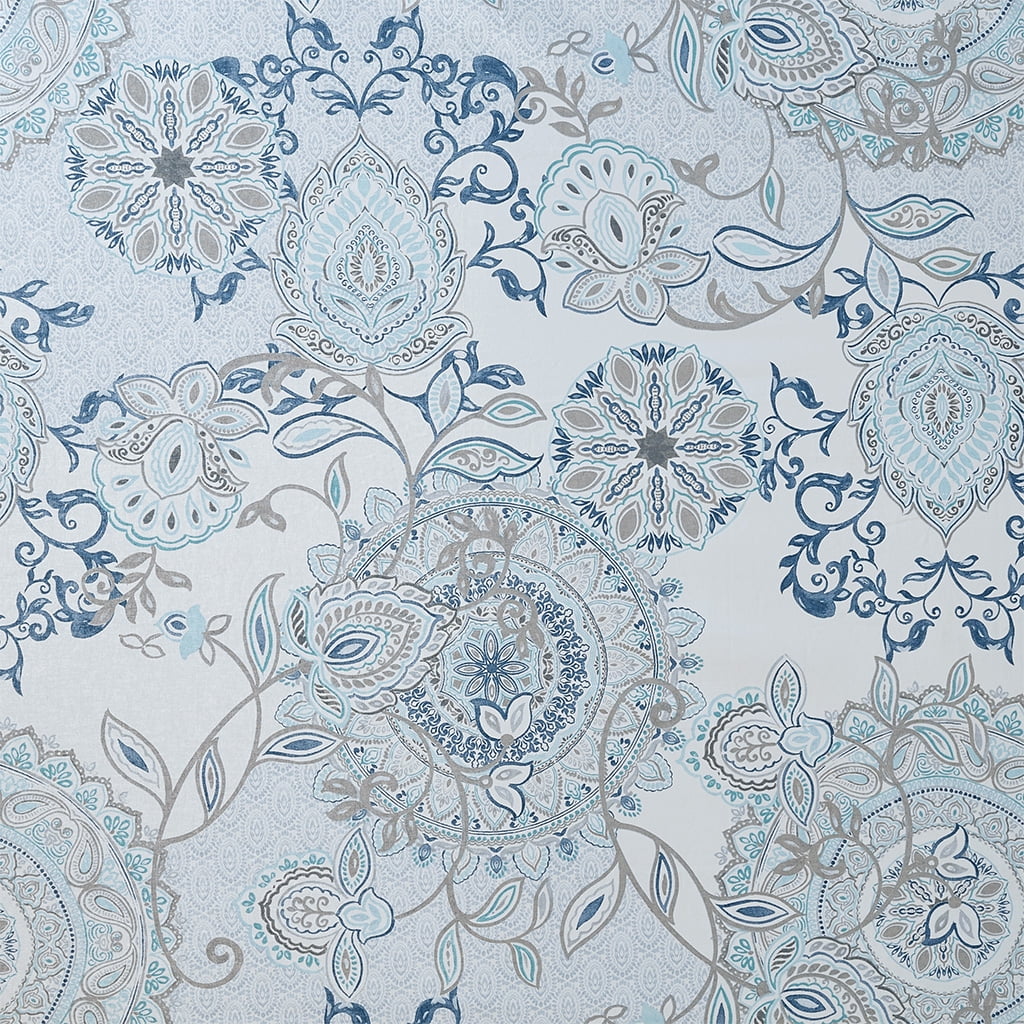 Euroco Printed Cotton Shower Curtain