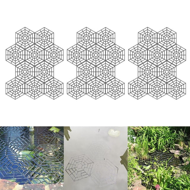 PAQUETE de 30 PROTECTORES para ESTANQUES de PECES TAPAS de PROTECCIÓN de RED de PLÁSTICO FLOTANTE para PÁJAROS Y PLAGAS Macarena Protectores de estanques