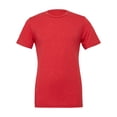 thumbnail image 1 of Bella  Canvas Unisex Crew Neck Triblend Short Sleeve Tee, L, Red Triblend, 1 of 3