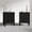 Black, variant on HLR 20" Mid Century Nightstands Set of 2 with Drawers, Wood Bedside Table End Table for Bedroom, Brown