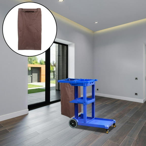 OUNONA Commercial Products Housekeeping Cart Bag For Cleaning Carts For Laundry Trash In School Home Office Lobby Mall