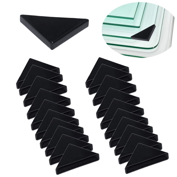 UoYu Protectores de Esquinas: 20 Piezas de cojín Protector de Esquina de Mesa de Vidrio de Tres Esquinas con Forma (6 mm x 50 mm)