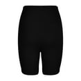 thumbnail image 5 of Nrmvnmi Women Summer Active Mid Thigh Stretch Span High WaistShort Leggings Pants, 5 of 5