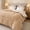 Brown, variant on Reversible Fluffy Winter Quilt, Jacquard Plush Bed Quilt for Cold Weather, Cozy Bedding for Restful Sleep Dark gray Twin Size