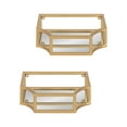 thumbnail image 3 of Kate and Laurel Ciel Glam Wall Sconce, Set of 2, Gold, Modern Floating Wall Decor For Display, 3 of 7