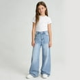 thumbnail image 4 of Teen Girl Jeans Blue Jeans Girls Straight Leg Wide Leg Jeans High Waist Baggy Jeans with Pocket Preppy Clothes for Girls 15-16 Years, 4 of 5