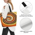 thumbnail image 3 of Disketp Colorful Swirl Bolsa Tote Estampada para Mujer, Bolso de Hombro y de Mano para Compras y Viajes, 3 of 8