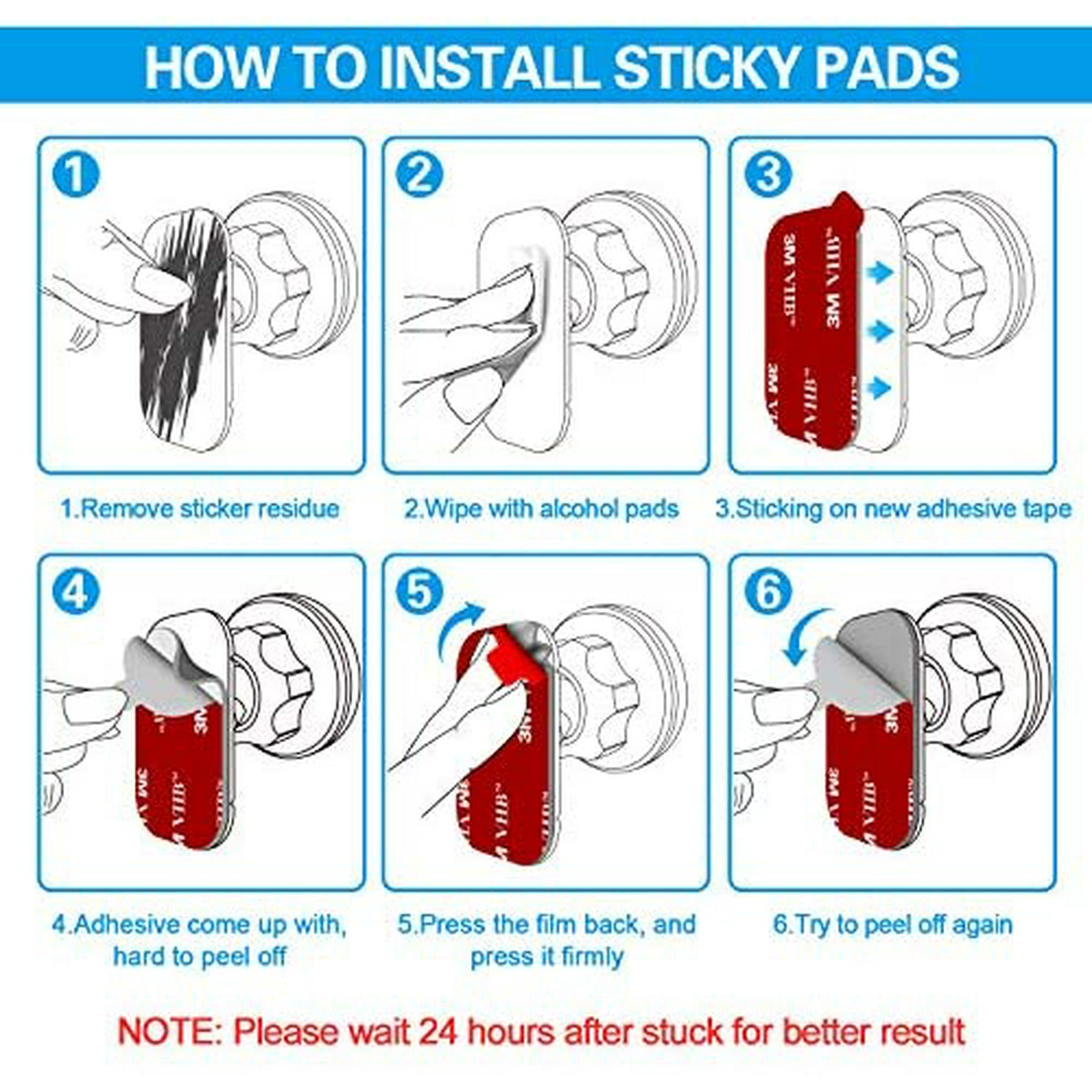 How to remove 3m sticky pads discount