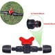 thumbnail image 3 of 10 Pieces Irrigation Switch Valve, Irrigation Pipe Valve Switch, PE Plastic Garden Tap, Double Male Barbed Tap, for Garden Lawn Irrigation, for 16mm, 3 of 5