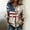 Red, variant on Womens Summer Tops Patriotic Notch V Peplum Flag Star 3/4 Sleeve Blouse 250th Anniversary Usa Shirts for Women Red 2XL