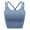 Blue#1, variant on Sling tube top Chest Pad Vest Without Steel Ring Sling Vest Cross Back Medium Support Wirefree Bra