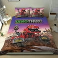 thumbnail image 1 of Dinotrux Conjunto de sábanas temático, trío de piezas, cómodo y amigable con la piel, diseño único, regalo de decoración para el hogar para familiares, amigos y fans,140cm *210cm, 1 of 6