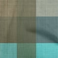 thumbnail image 1 of oneOone Cotton Poplin Aqua Blue Fabric Check Craft Projects Decor Fabric Printed By The Yard 42 Inch Wide, 1 of 4