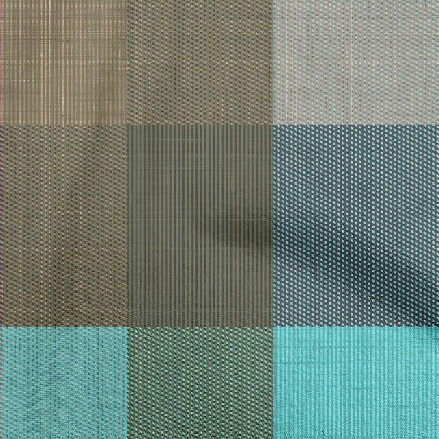 oneOone Cotton Poplin Aqua Blue Fabric Check Craft Projects Decor Fabric Printed By The Yard 42 Inch Wide