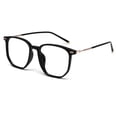 thumbnail image 1 of Gafas de montura grande con lentes de luz anti-azul de moda, hechas de TR y resina, 1 of 5