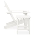 thumbnail image 3 of Casafoyer Patio Adirondack Chair with Table Solid Fir Wood White, 3 of 3