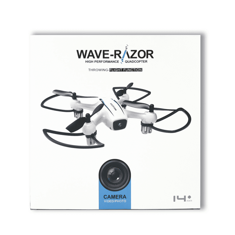 TechComm Wave Razor Mini Drone 1MP Wi-Fi 120-Degree Wide-Angle Camera - Walmart.com