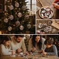 thumbnail image 2 of Clearance! 12PCS Christmas Ornaments DIY Pearl Diamond Art Kits for Adults & Kids, for Holiday Gifts & Window Hanging, Christmas Tree Decor, Snowman Family, 2 of 7