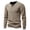 Khaki, variant on Long Sleeve T Shirt With Four Button Placket Comfortable Crew Neck Casual Shirt For Everyday Wear And Versatile Styling
