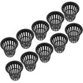 thumbnail image 1 of Garden Net Cup, Plastic Hydroponics Net Pot Basket Hydroponic Planting Mesh,2 Inch（black）, 1 of 5