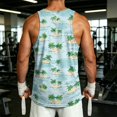 thumbnail image 4 of Mens Beach Tank Tops Summer Hawaii Graphic Sleeveless Workout Shirts Casual Loose Fit Tank Tops for Men, 4 of 4