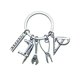 thumbnail image 2 of Mini juego de llavero de herramientas - Colgante de taladro para casaje y reparación - Accesorio de llavero metálico para hombre, 2 of 5