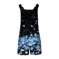 thumbnail image 5 of Hyknon Rompers for Women Summer Fashion Suspender Sleeveless Jumpsuits with Pockets Casual Floral Printed Loose Fit Comfortable Jumpsuits Shorts, 5 of 6
