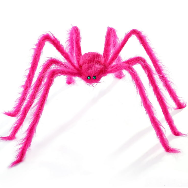 置物 pink spider Joyfy 5 ft Giant Spider Halloween Decorations,Scary Spider