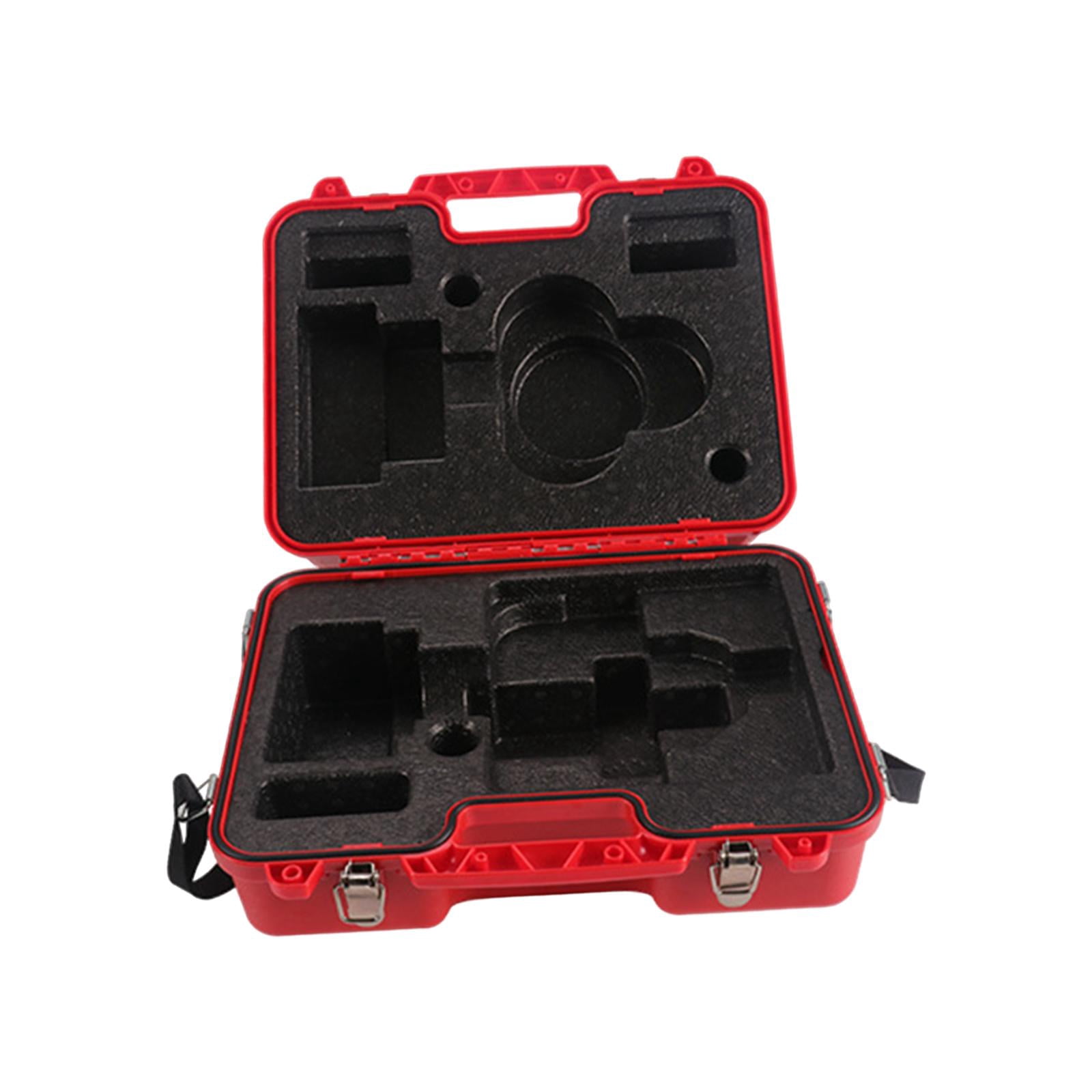 SunniMix Surveying and Mapping Instrument Box Level Carrying Case Multipurpose Waterproof red