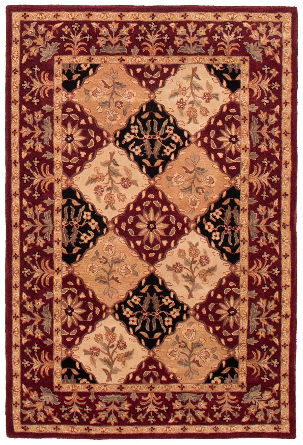ECARPETGALLERY Timeless Burgundy Rug 5'3" x 7'10"