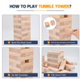thumbnail image 2 of Giant Tumble Tower Megwoz, madera de 1,3 m, con dados y marcador, 57 unidades, 2 of 8