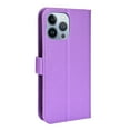 thumbnail image 4 of SaniMore for iPhone 14 Pro 6.1" PU Leather Case, Magnetic Closure Flip Wallet Cover with Wrist Strap Card Slot & Adjustable Kickstand All-Inclusive Protective Shell, Purple, 4 of 8
