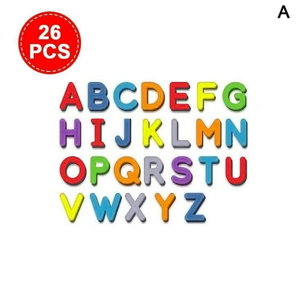 26pcs uppercase colorful English letters Magnetic letters 243 pieces uppercase lowercase foam letters ABC refrigerator fridge educational spelling learning toy magnets