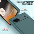 thumbnail image 6 of for Pixel-6A Case: Google Pixel 6A Phone Case [2022 Release] with 2 Pack Tempered Glass Screen Protectors, Soft Liquid Silicone with Microfiber Liner Cover Case, Green, 6 of 14