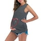 thumbnail image 1 of Mujer Maternidad Top Cuello Redondo Chaleco Sin Mangas Calor Bebé Pies Estampado Color Sólido Odeerbi  ODB123341, 1 of 6