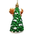 thumbnail image 6 of Cozy and Cute Sweater Moose Glass Christmas Ornament, Farmhouse Elk Tree Decoration, 6 of 6