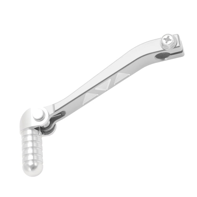 Palanca de cambio de motocicleta plegable para Kayo T4, aleación de aluminio, palanca de cambio en tono plateado