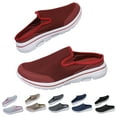 thumbnail image 6 of Guttear Mules for Women 2025 Backless Walking Sneakers Summer Slip-On Shoes Mesh Air Cushion Orthopedic Shoes with Arch-Support Open Back Slip On Shoes, 6 of 9