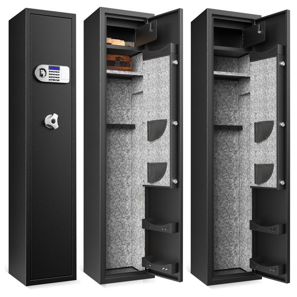 GRANPAY 6 Rifle Safe, Gun Safe for Home Rifle and Pistol, with Separate