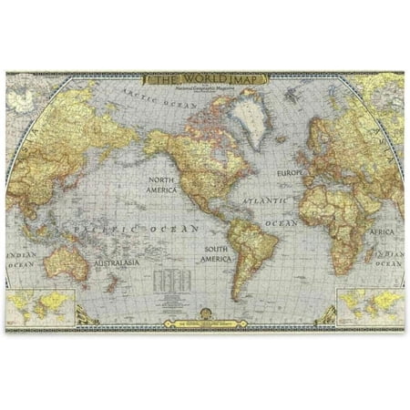 Hyjoy World Map Puzzle 500 Pieces Wooden Puzzle Artwork Jigsaw Puzzle Home Decor, 20.5 x 14.9 Inch