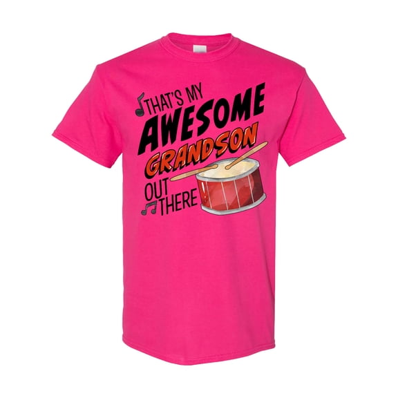 Inktastic That's My Awesome Grandson out There with Percussion Drum T-Shirt