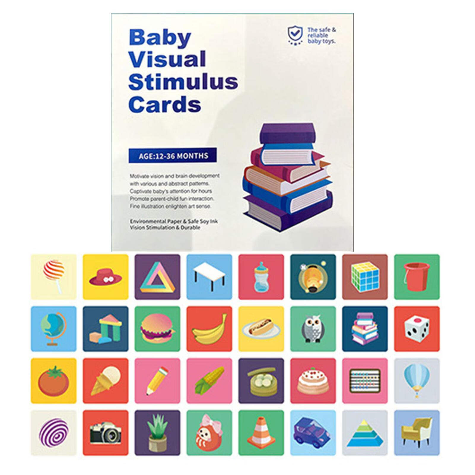 Baby Flash Cards 16Pcs High Contrast Baby Cards For Newborn Flash