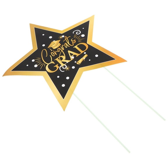 unbranded 3 pcs  Plastic Graduation Garden Yard Signs Outdoor Party Decorative Lawn Sign